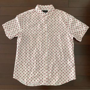 Banana Republic Lobster Short Sleeve Button Down LARGE